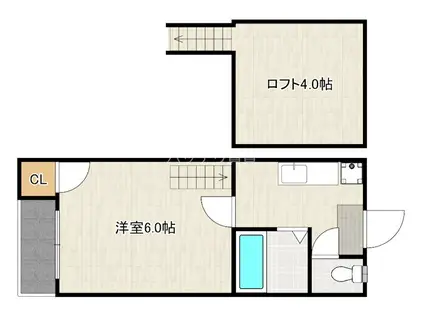 タウンコート井尻(1K/2階)の間取り写真