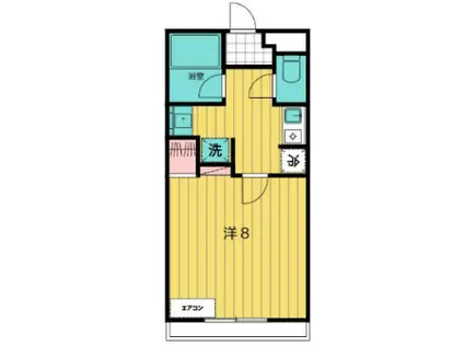 マルマスハイツ(1K/1階)の間取り写真