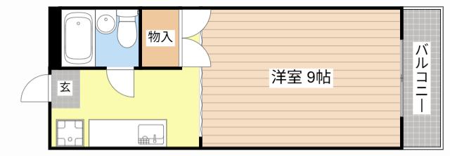 ハイツエクセルII番館(1K/2階)の間取り写真