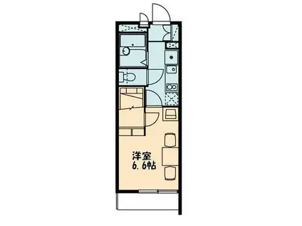 レオパレスリヴェールII(1K/2階)の間取り写真