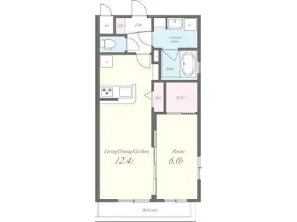 ロイヤルハウス アール1(1LDK/3階)の間取り写真