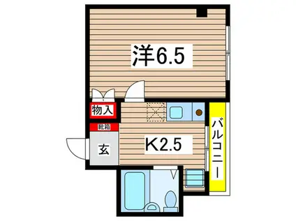 TRSES TAMA(1K/1階)の間取り写真