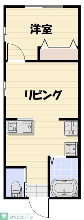 LIKES高塚新田(1LDK/1階)の間取り写真
