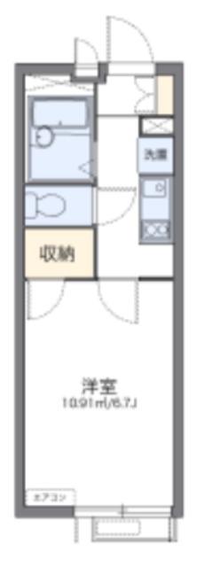 レオパレスT&T(1K/2階)の間取り写真