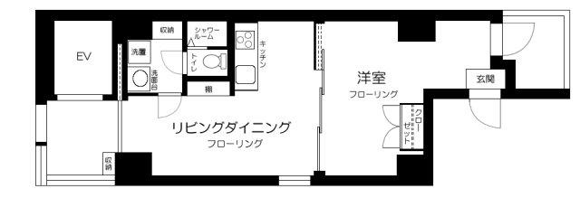 LE NID KANDA ルニ神田(1LDK/8階)の間取り写真