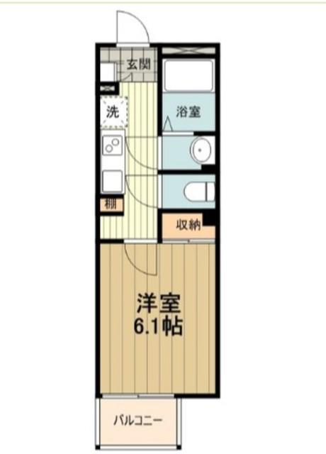 レオネクストNAGOMI(1K/1階)の間取り写真