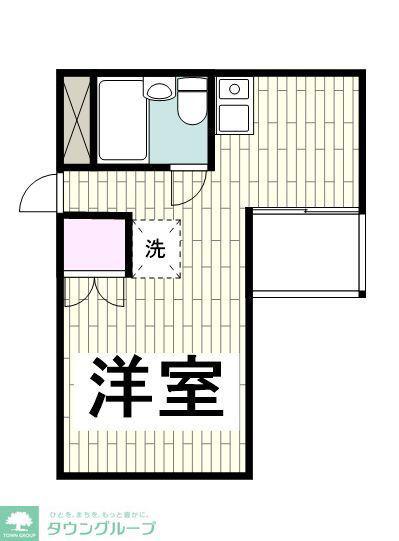晴嵐マンション(ワンルーム/3階)の間取り写真