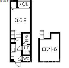 アパレシーダ(1K/1階)の間取り写真