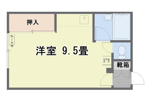 FUGA登別(ワンルーム/2階)の間取り写真