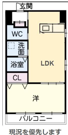 アクセス高辻(3DK/2階)の間取り写真