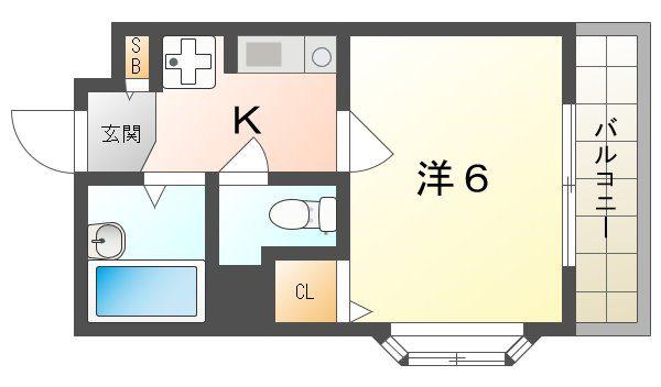 OMTマンション(1K/1階)の間取り写真