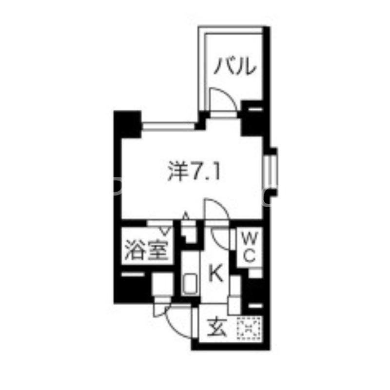 FR.IMP大阪三国(1K/4階)の間取り写真