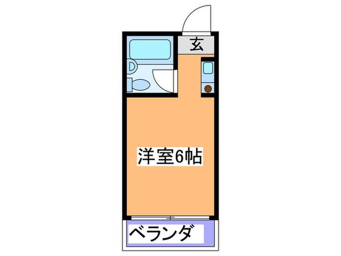 エムロード赤川(ワンルーム/3階)の間取り写真