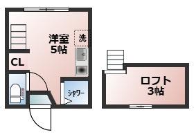 アーバンプレイス落合駅前(ワンルーム/2階)の間取り写真