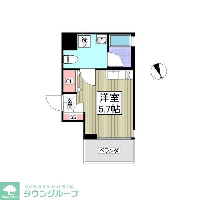 FARE中野VI(ワンルーム/4階)の間取り写真