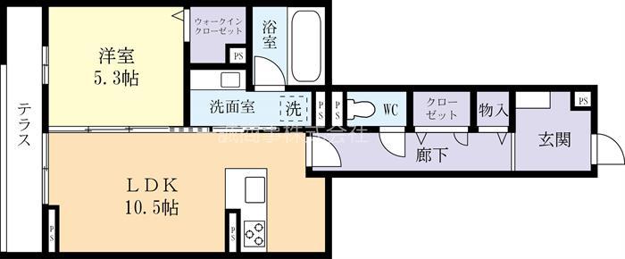 GRARIE(1LDK/2階)の間取り写真