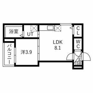 ルアナテラス(2LDK/2階)の間取り写真