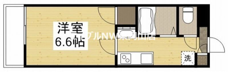 ASSICURATO西川原(1K/2階)の間取り写真