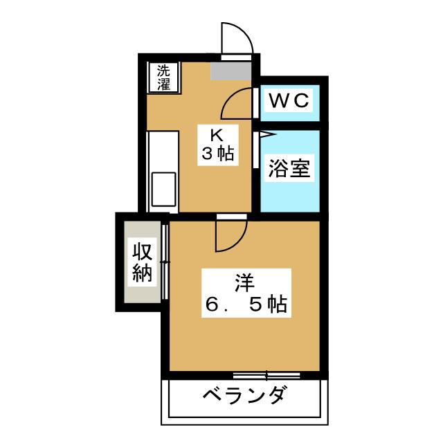 第5サンフラワーマンション(1K/1階)の間取り写真