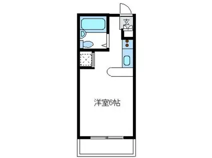 ミツモリビルディング(ワンルーム/2階)の間取り写真