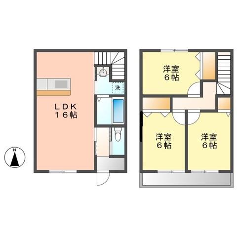 CLASSEED神明(3LDK/1階)の間取り写真
