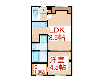 LA LIBERTA(1SLDK/2階)の間取り写真