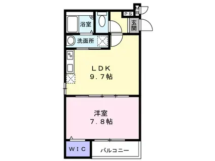 グランメゾンゆずり葉1番館(1LDK/3階)の間取り写真