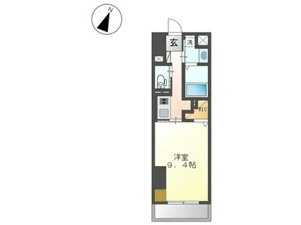 ワシンレジデンス(1K/5階)の間取り写真