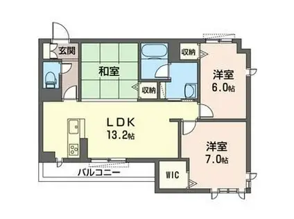 メゾン ド モリエ(3LDK/2階)の間取り写真