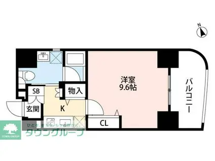 ミュージション川崎宮本町(1K/7階)の間取り写真