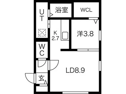 RICHARD(1LDK/4階)の間取り写真