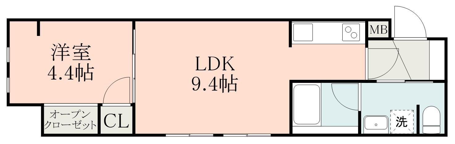 SEPLUS西千石(1LDK/1階)の間取り写真