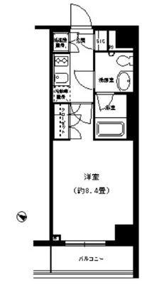 PORTOPARTIREYOKOHAMA(1K/7階)の間取り写真