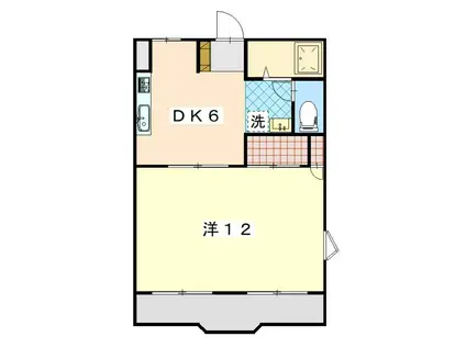 ココハウス(1DK/1階)の間取り写真