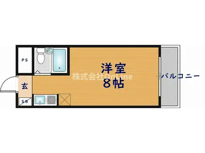 アミティ近大通(ワンルーム/2階)の間取り写真