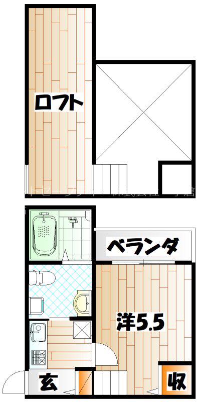 LINES STYLE(1K/1階)の間取り写真