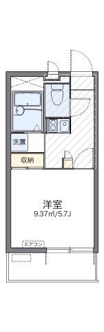 レオパレスオネスティV(1K/2階)の間取り写真