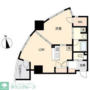 ドゥーエ上前津(1LDK/5階)の間取り写真