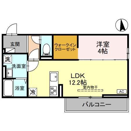 フォレスタIII(1LDK/3階)の間取り写真