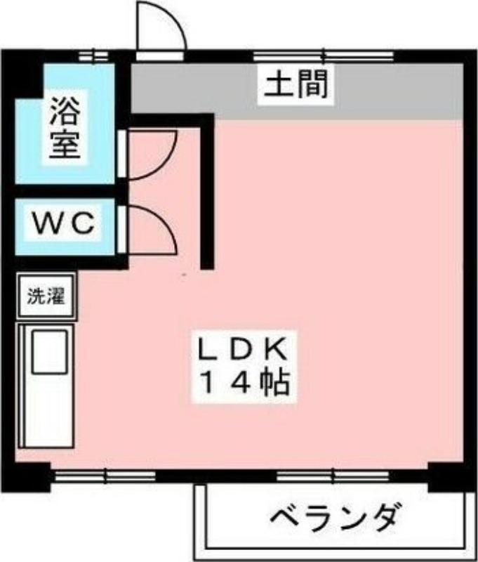 ザ・スクエア(ワンルーム/2階)の間取り写真