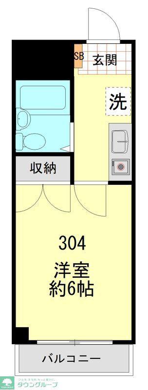 菊水杉田ビル(1K/3階)の間取り写真
