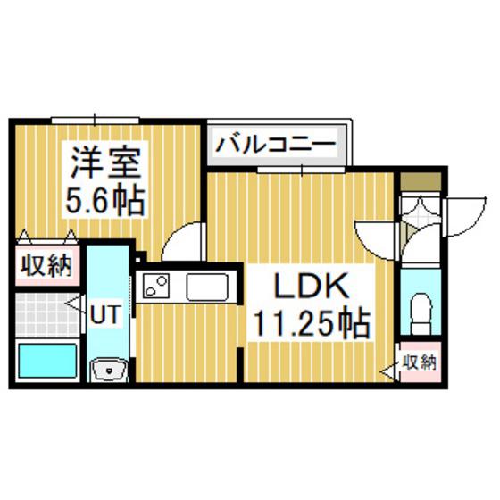 スターティングポイント(1LDK/2階)の間取り写真