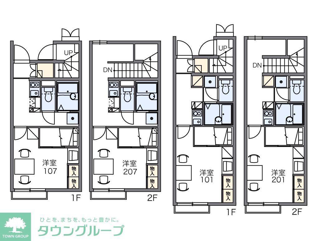 レオパレスヤマキ(1K/2階)の間取り写真