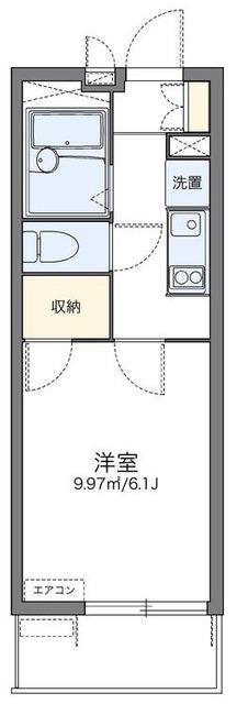 レオパレスタツミハウス(1K/3階)の間取り写真