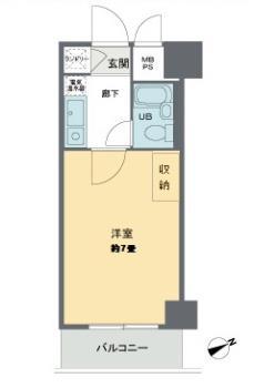 クリーン善福寺(1K/3階)の間取り写真