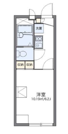 レオパレス浜御影(1K/1階)の間取り写真