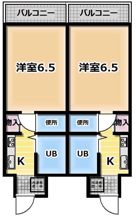 ソレイユ川崎(1K/3階)の間取り写真