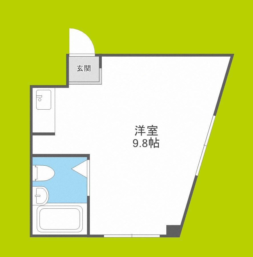 スター21巽南(ワンルーム/1階)の間取り写真