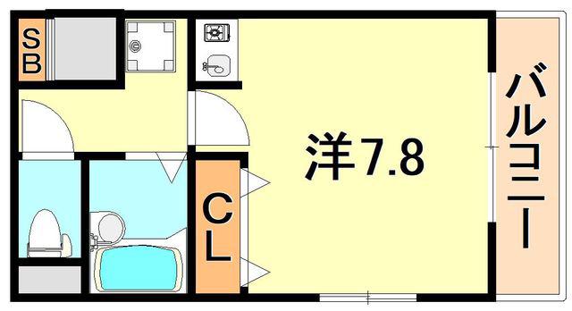 ファーストマンション(ワンルーム/3階)の間取り写真