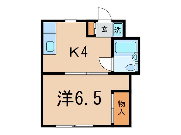 コーポ畠山(1K/1階)の間取り写真